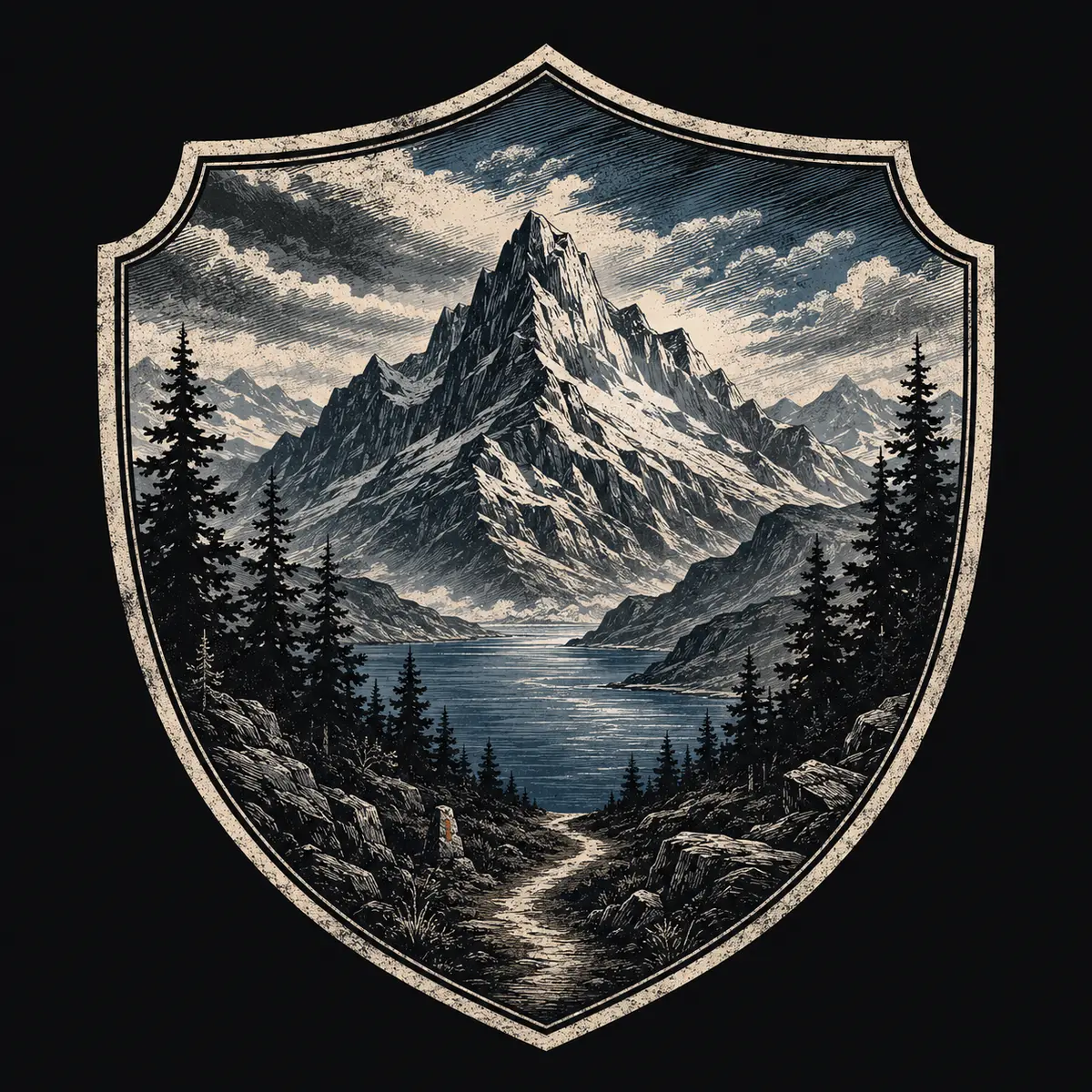Nordic mountain and landscape artwork